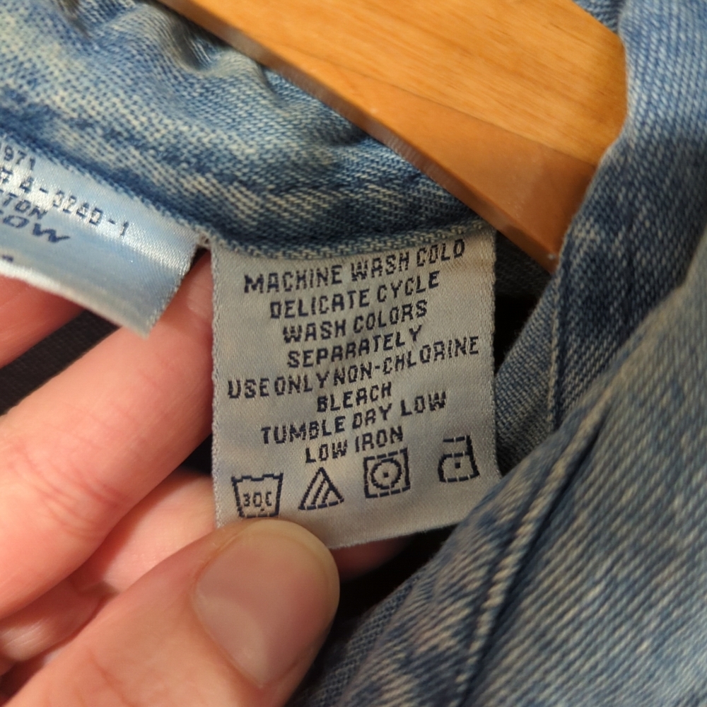 Main Street Blues Blue Denim Shortsleeve Button-Up Shirt Embroidered Women's 20W - Picture 10 of 15